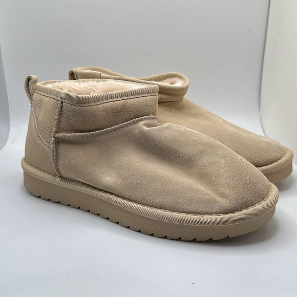 CUSHIONAIRE Women's pull on boot 8 SAND - Picture 1 of 7